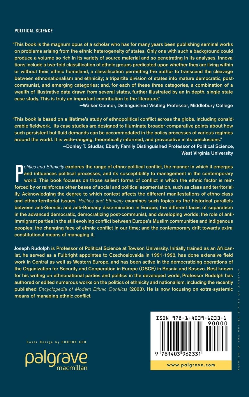 Rückseitencover Politics and Ethnicity