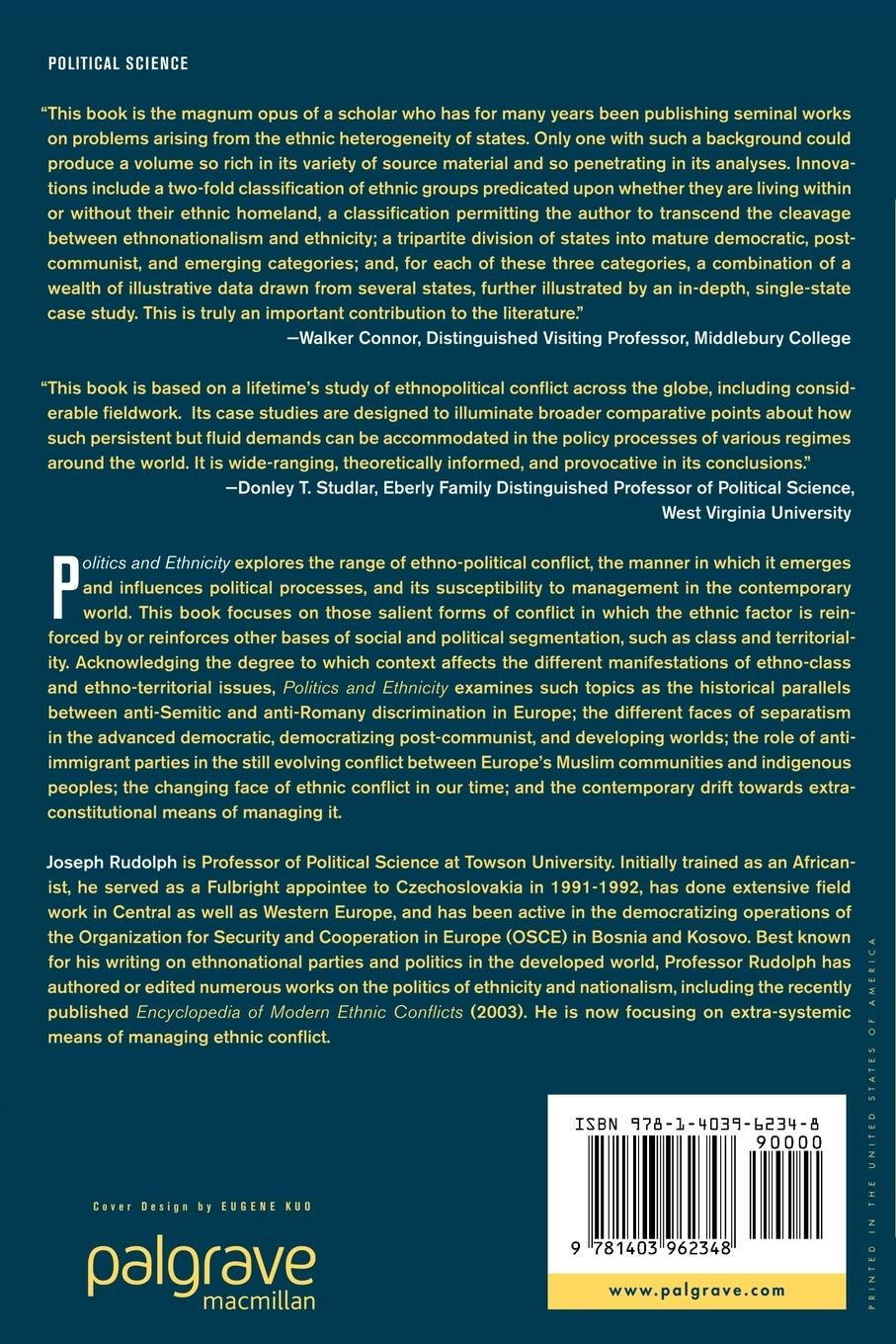 Rückseitencover Politics and Ethnicity