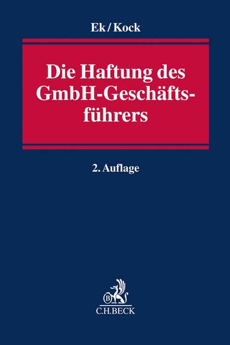 Vorderes Coverbild Die Haftung des GmbH-Geschäftsführers