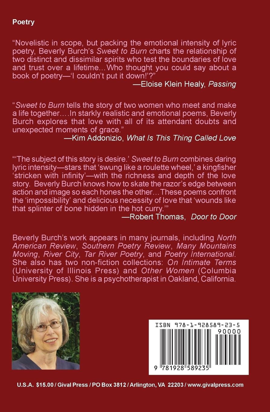 Rückseitencover Sweet to Burn