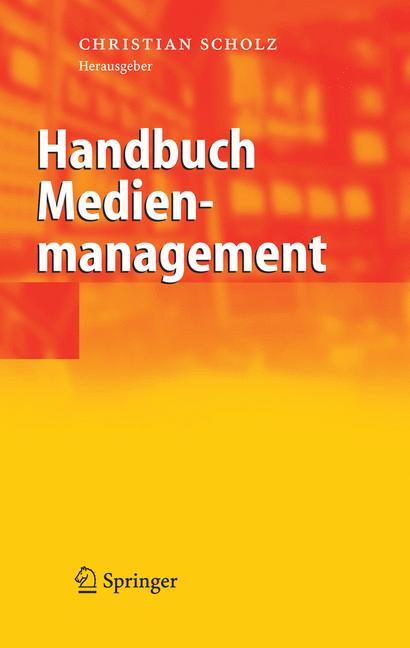 Vorderes Coverbild Handbuch Medienmanagement