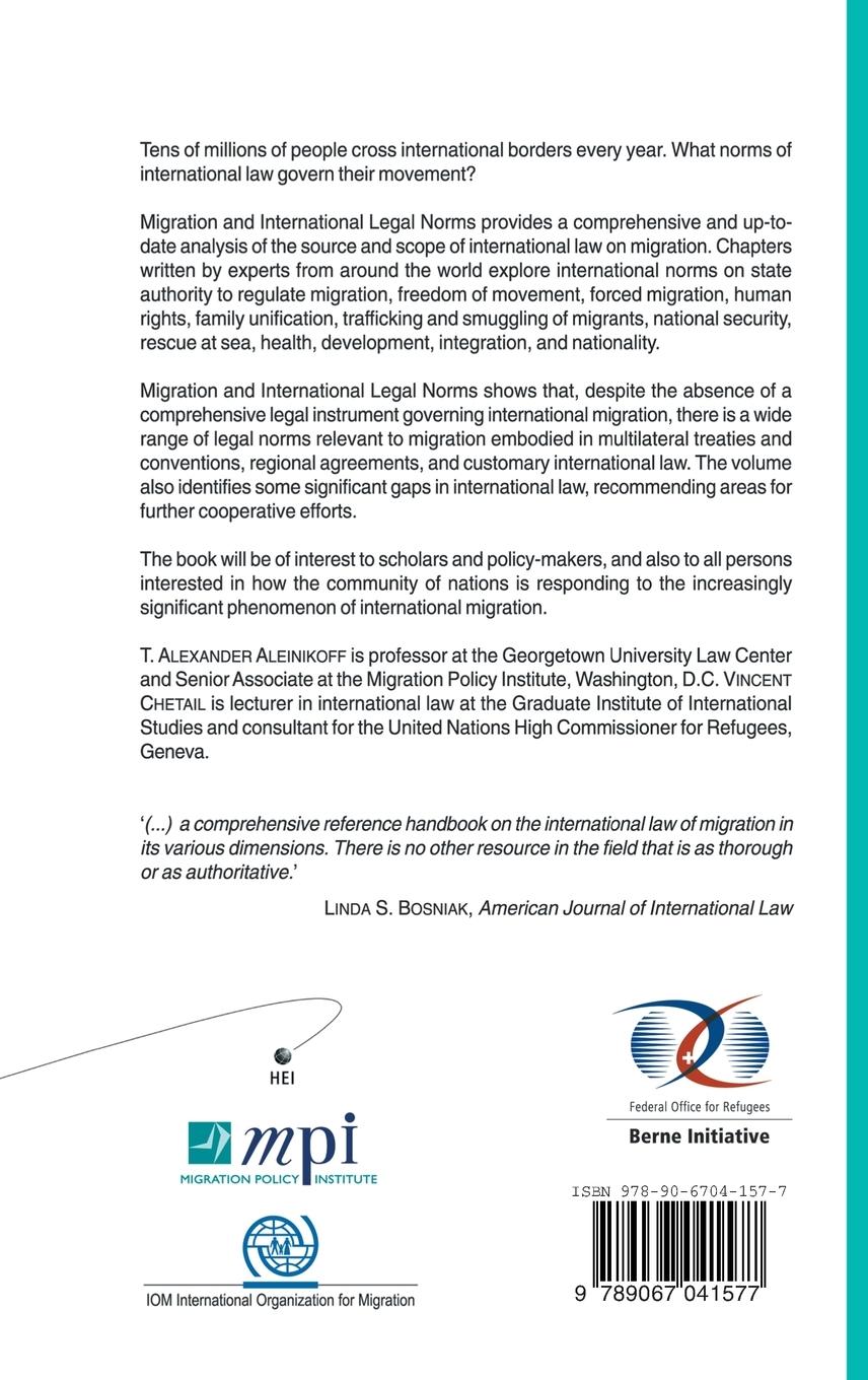 Rückseitencover Migration and International Legal Norms