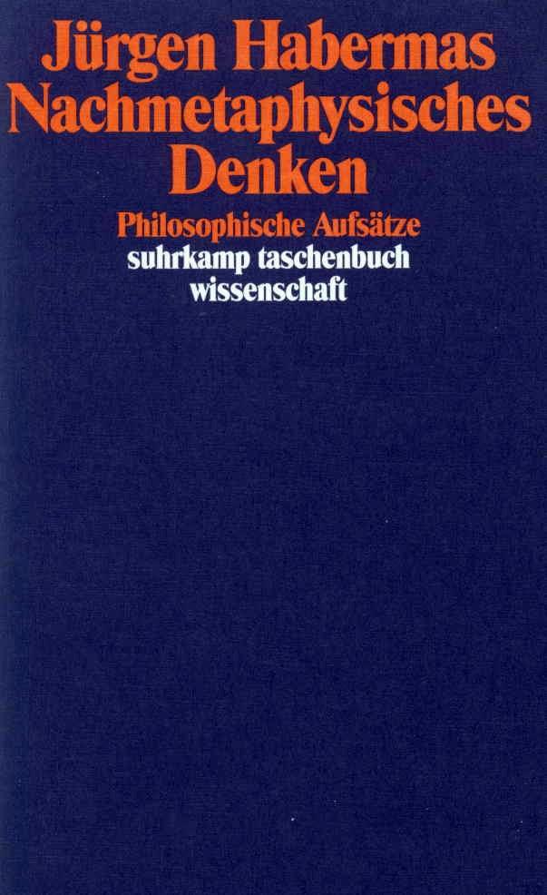 Vorderes Coverbild Nachmetaphysisches Denken
