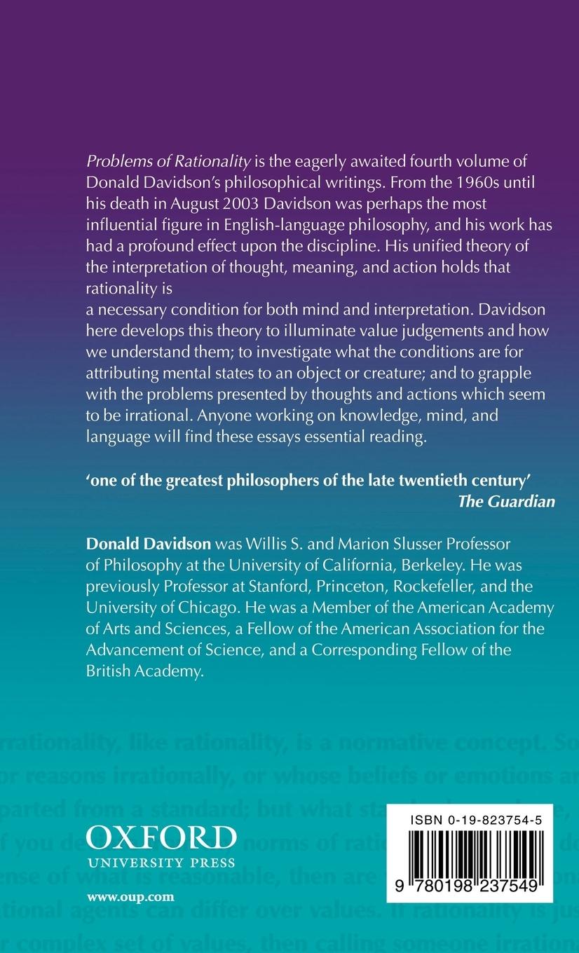 Rückseitencover Problems of Rationality