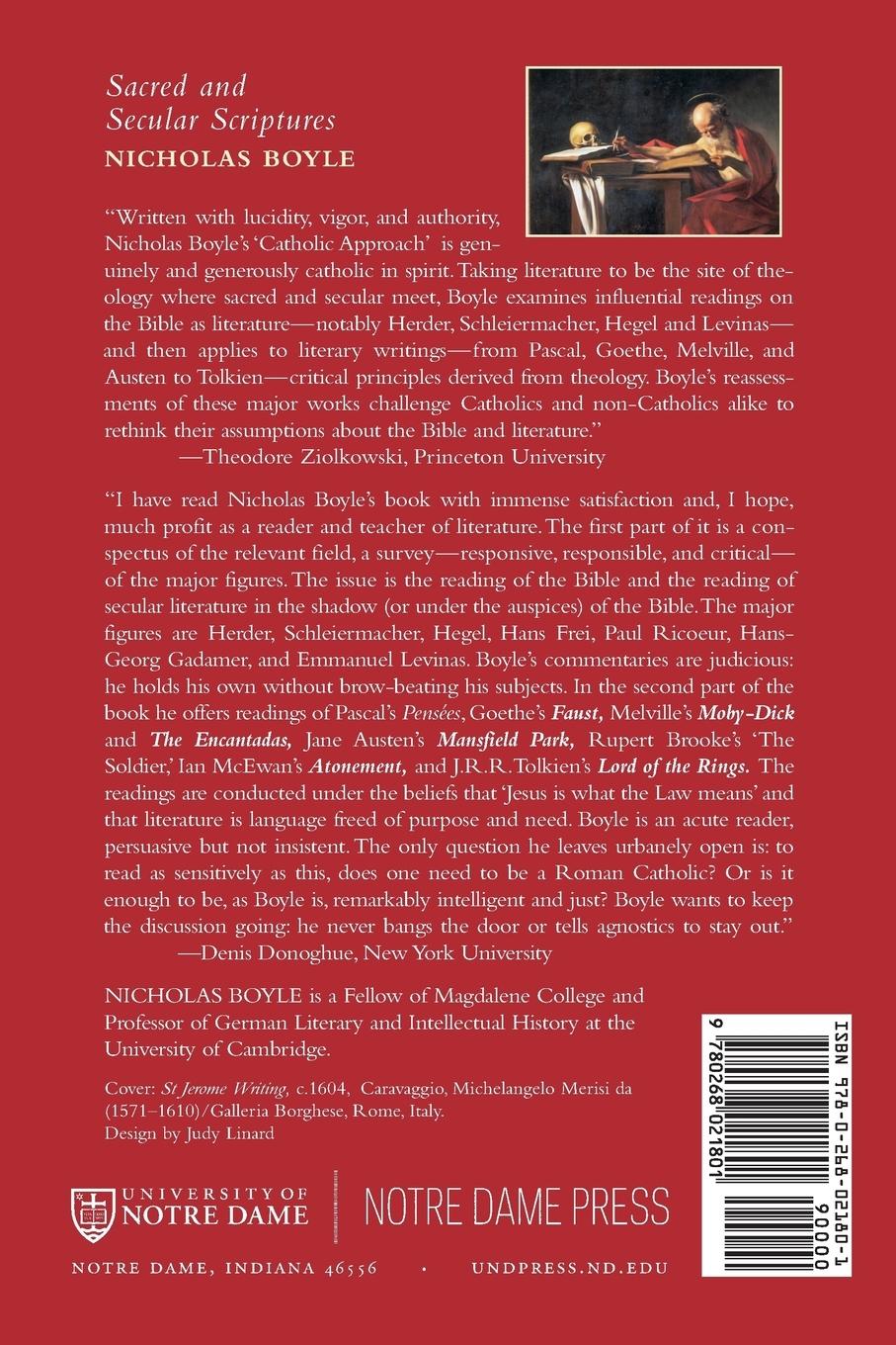 Rückseitencover Sacred and Secular Scriptures