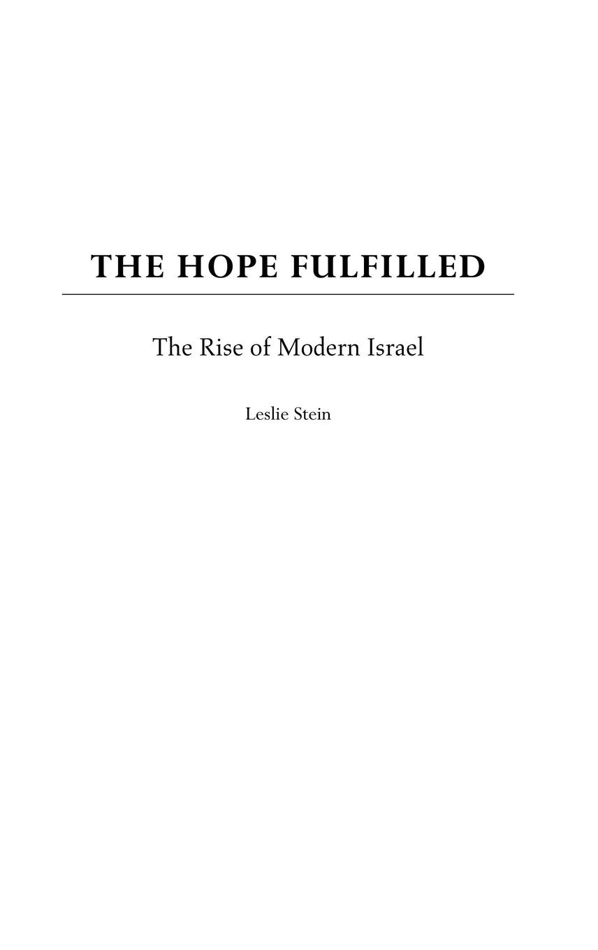 Vorderes Coverbild The Hope Fulfilled
