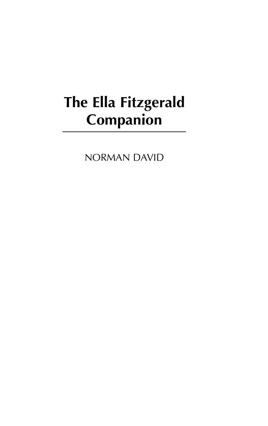 Vorderes Coverbild The Ella Fitzgerald Companion