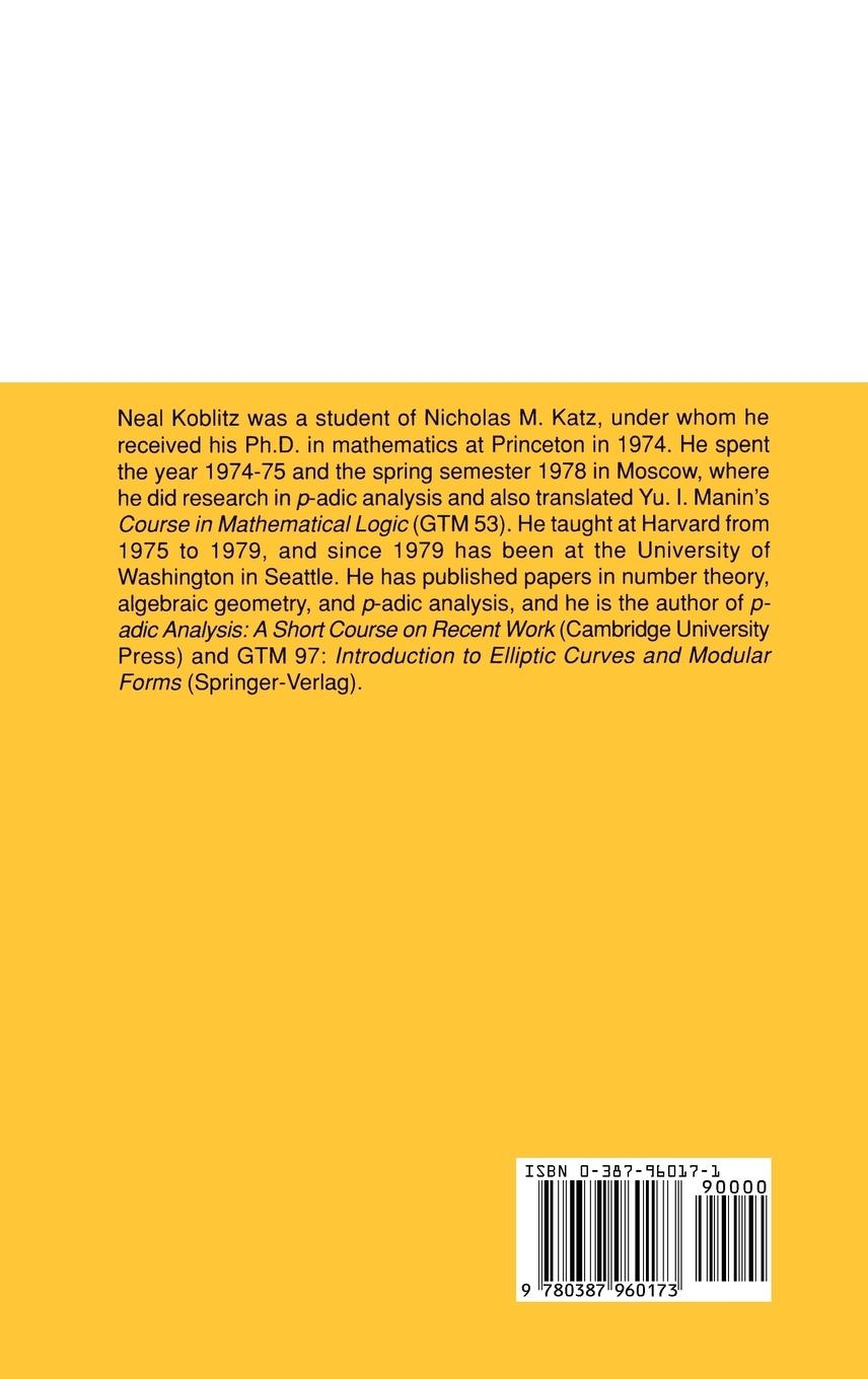 Rückseitencover p-adic Numbers, p-adic Analysis, and Zeta-Functions