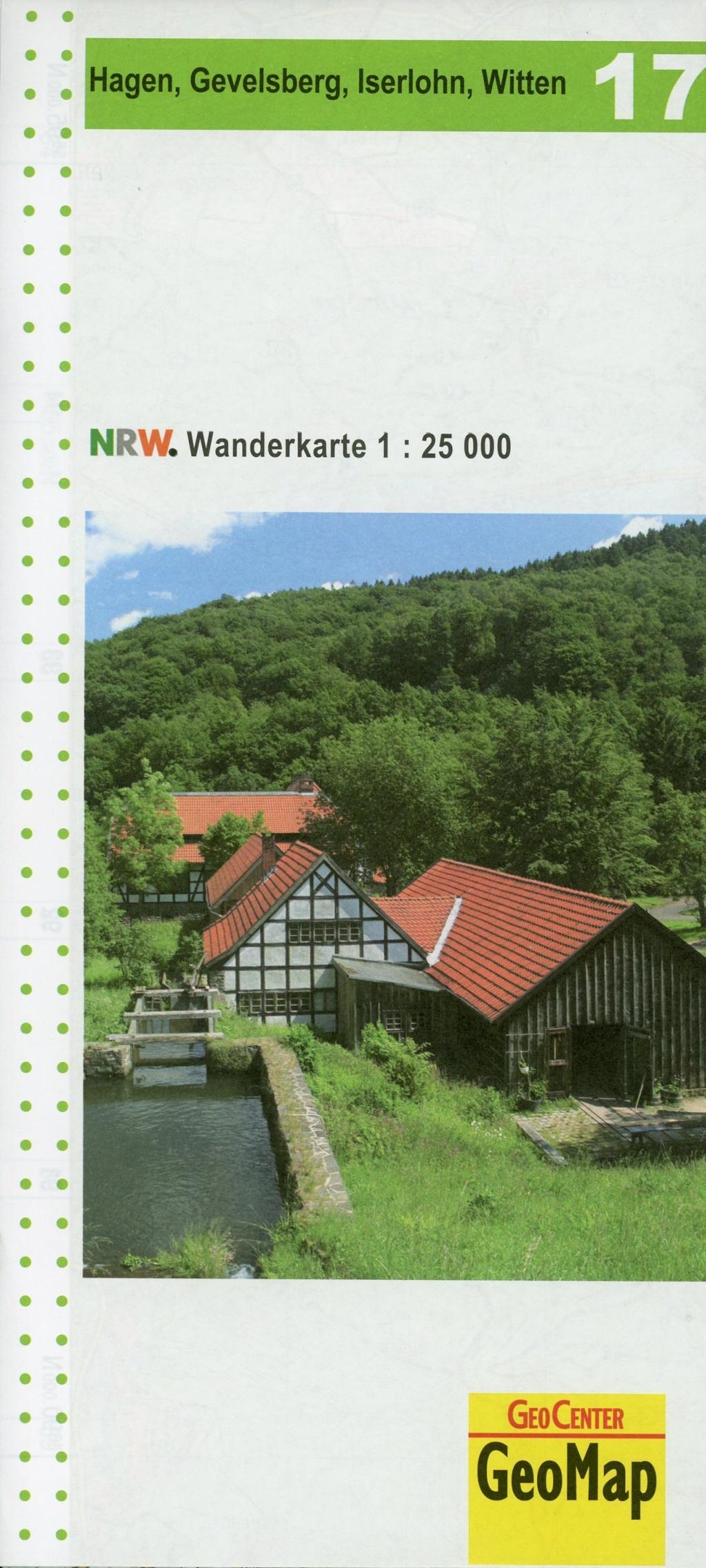 Vorderes Coverbild NRW Wanderkarte 17 Hagen, Gevelsberg, Iserlohn, Witten 1  : 25 000