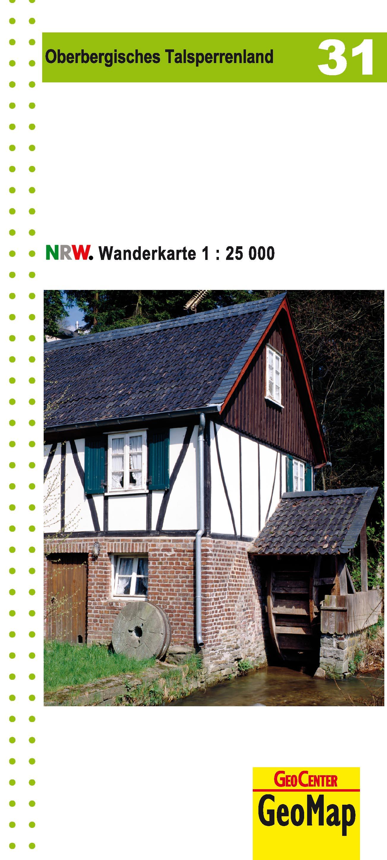 Vorderes Coverbild NRW-Wanderkarte 31. Oberbergisches Talsperrenland 1 : 25.000