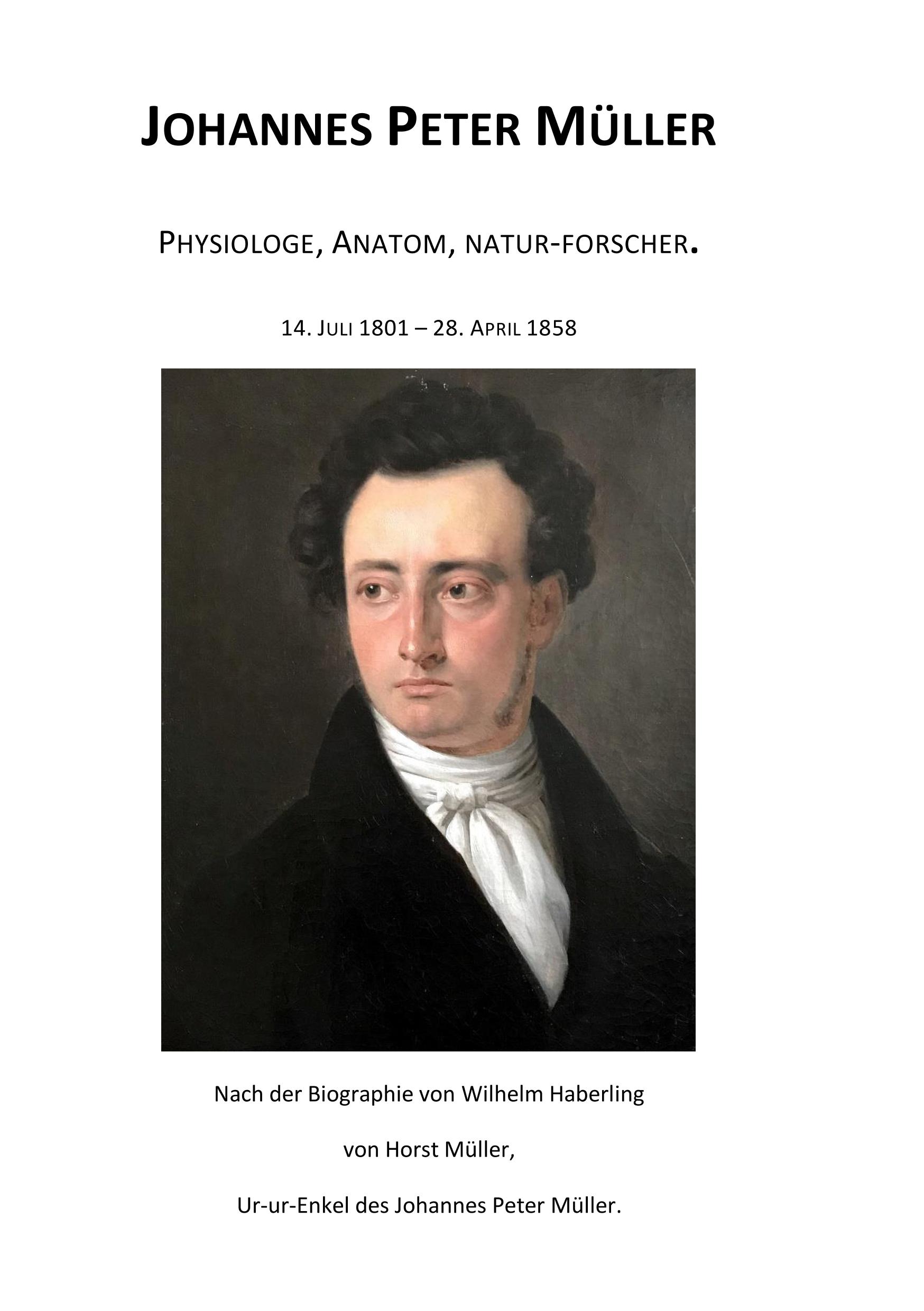 Vorderes Coverbild Johannes Peter Müller