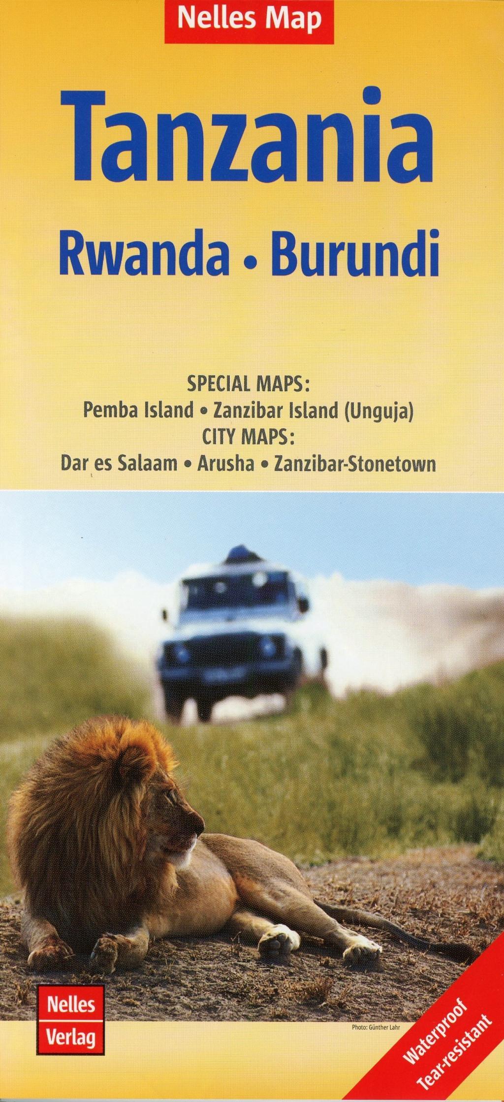Vorderes Coverbild Nelles Map Tanzania - Rwanda - Burundi 1:1 500 000