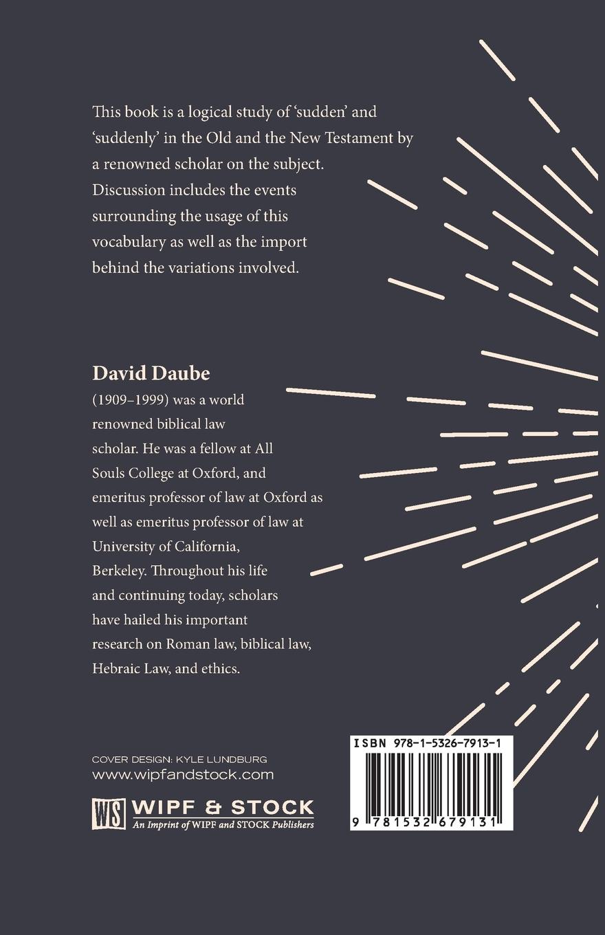 Rückseitencover The Sudden in the Scriptures