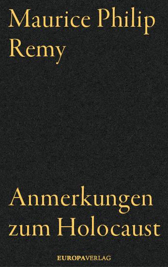 Vorderes Coverbild Anmerkungen zum Holocaust