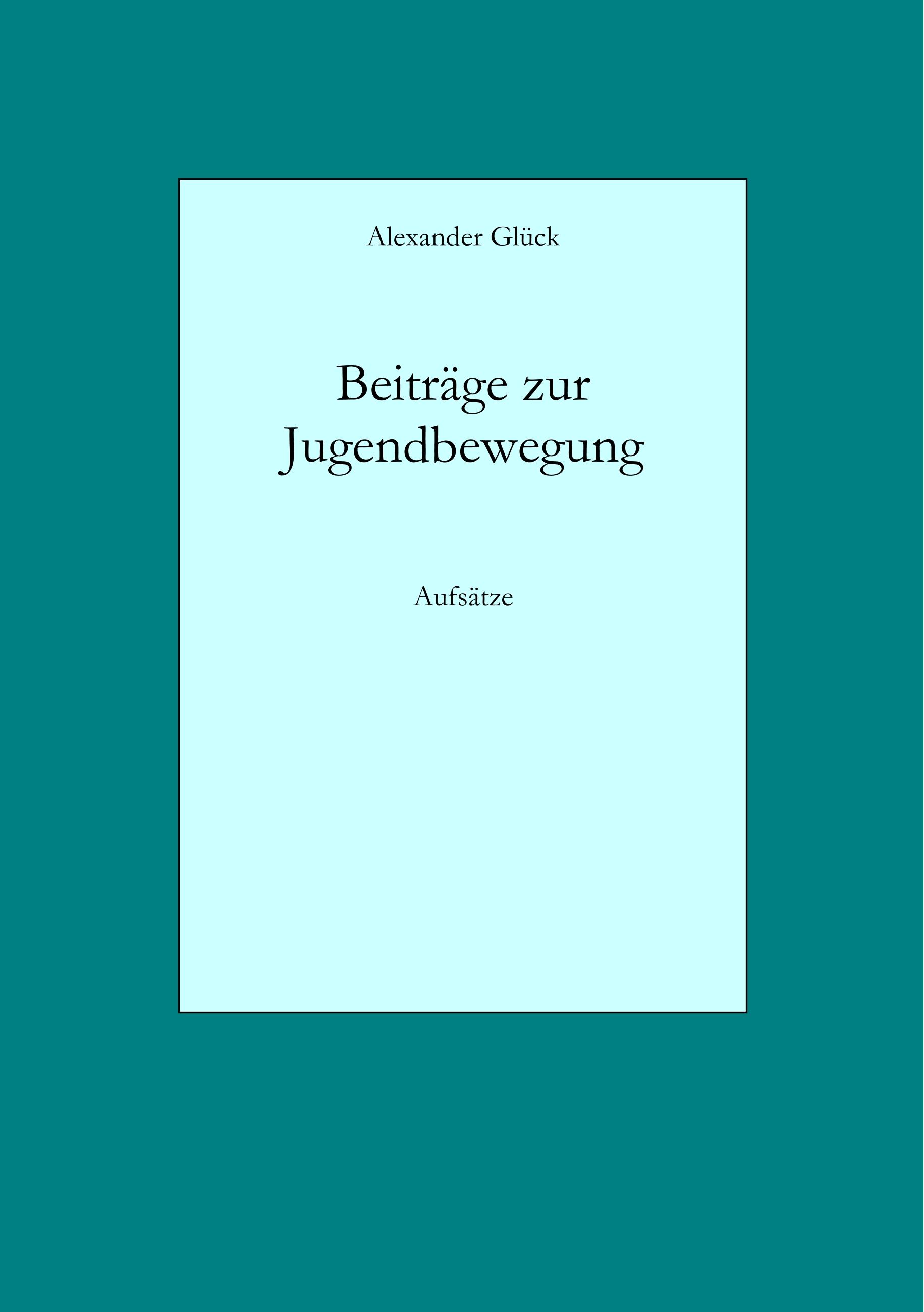 Vorderes Coverbild Beiträge zur Jugendbewegung