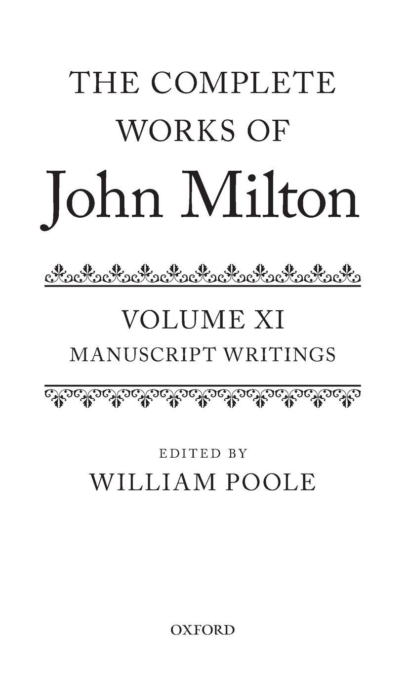 Vorderes Coverbild Complete Works of John Milton