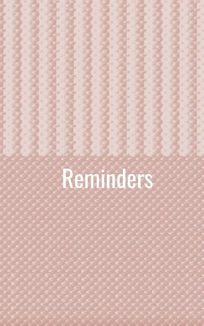Vorderes Coverbild Reminders