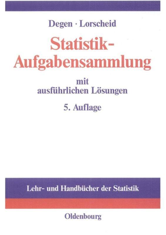 Vorderes Coverbild Statistik-Aufgabensammlung mit ausführlichen Lösungen