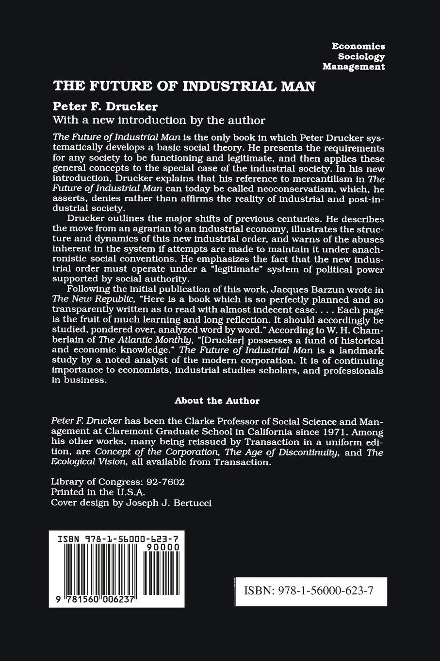 Rückseitencover The Future of Industrial Man