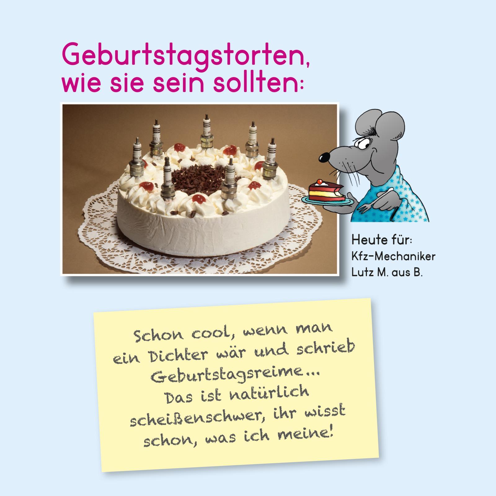 Beispielinhalt (Bild) Herzlichen Glückwunsch zum Geburtstag!