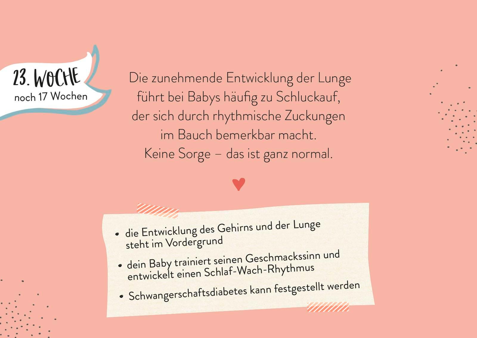 Beispielinhalt (Bild) Ein kleines Wunder wächst heran.