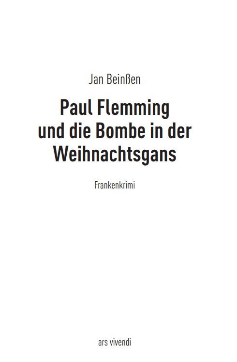 Beispielinhalt (Bild) Paul Flemming und die Bombe in der Weihnachtsgans