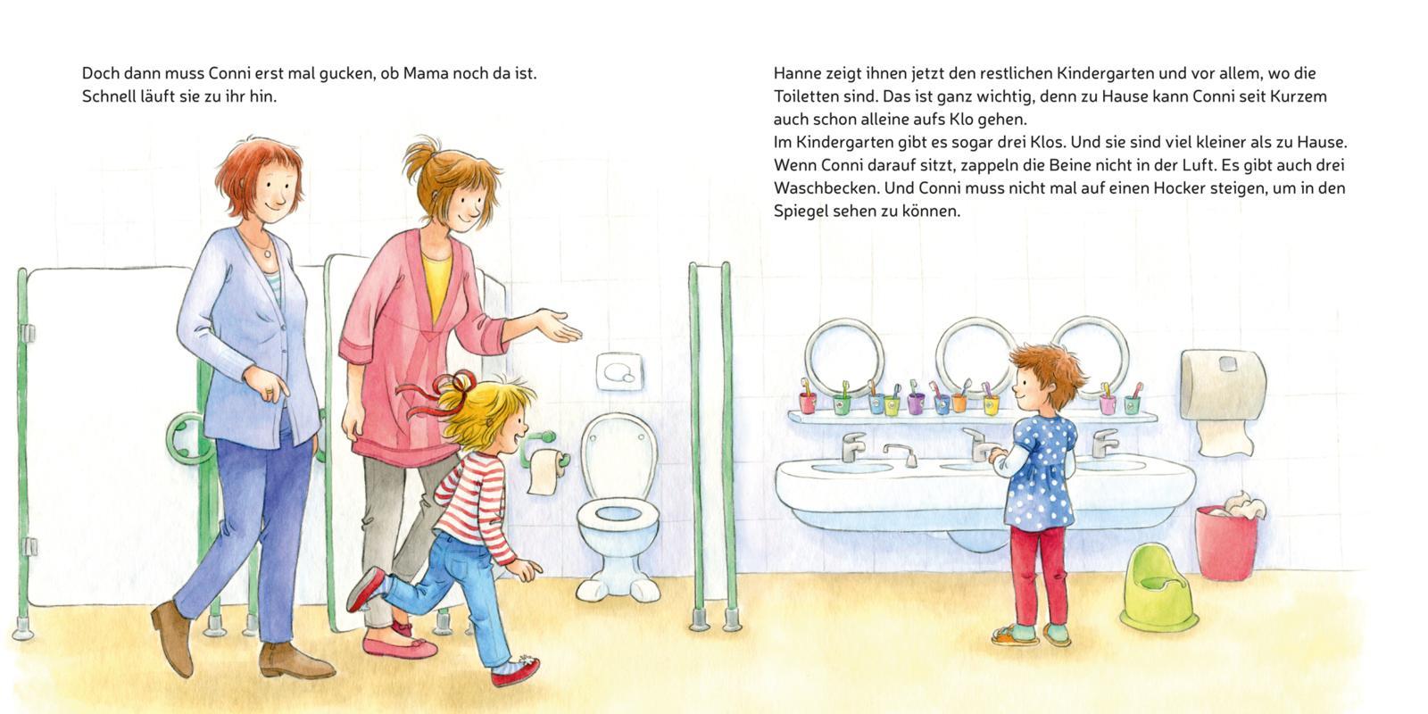 Beispielinhalt (Bild) LESEMAUS 9: Conni kommt in den Kindergarten (Neuausgabe)