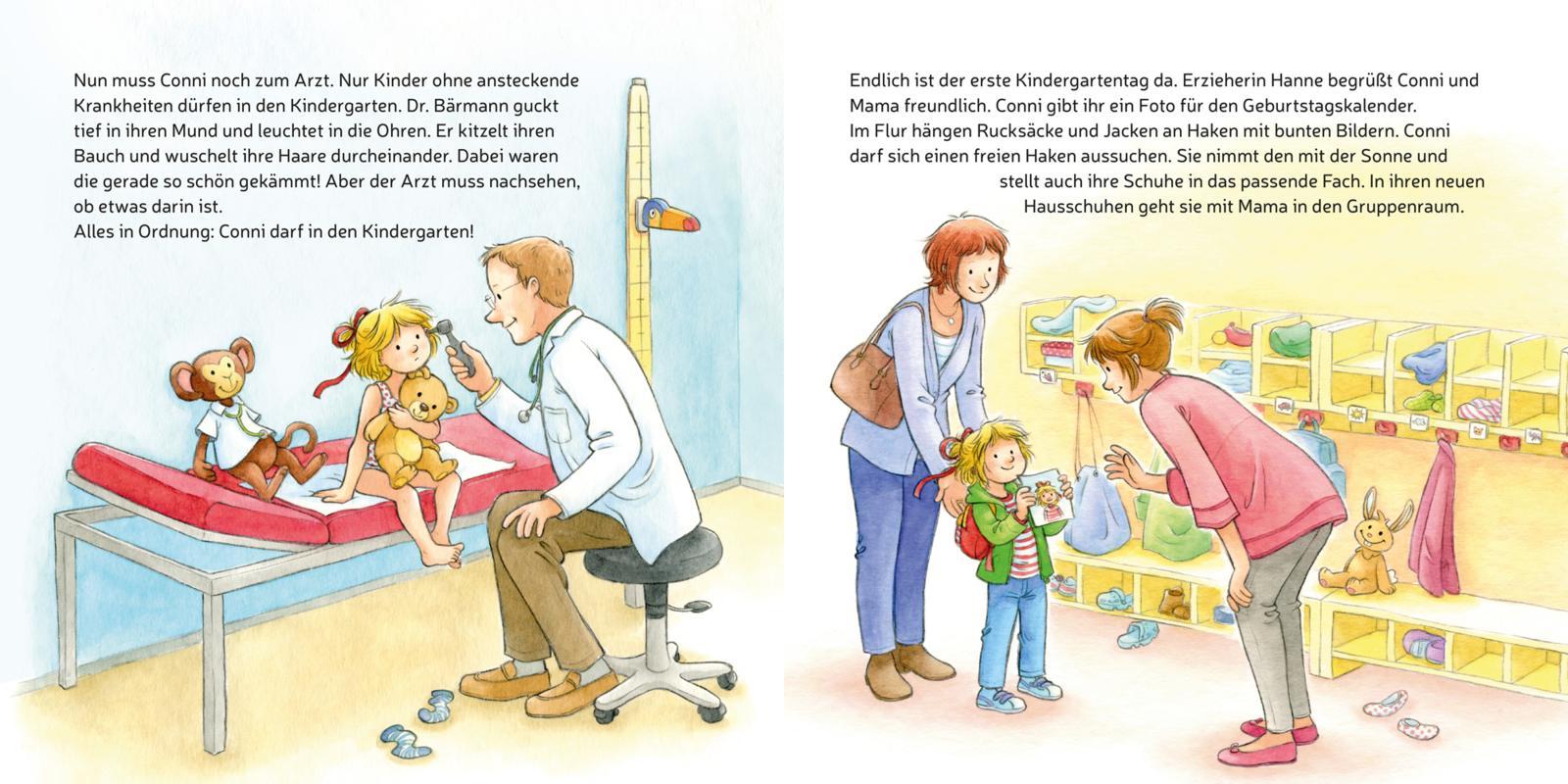 Beispielinhalt (Bild) LESEMAUS 9: Conni kommt in den Kindergarten (Neuausgabe)