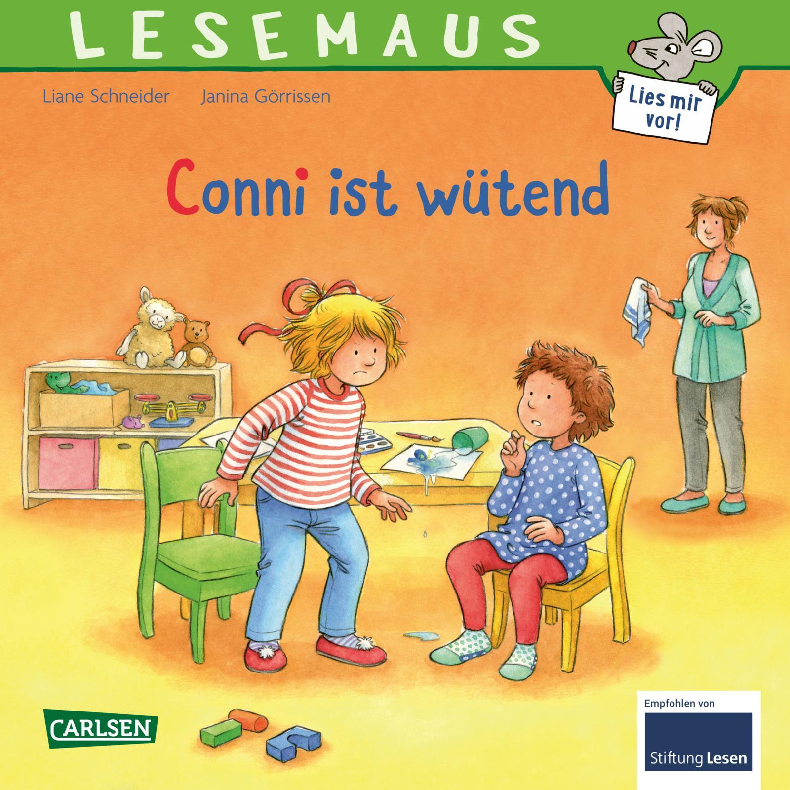 Vorderes Coverbild LESEMAUS 86: Conni ist wütend