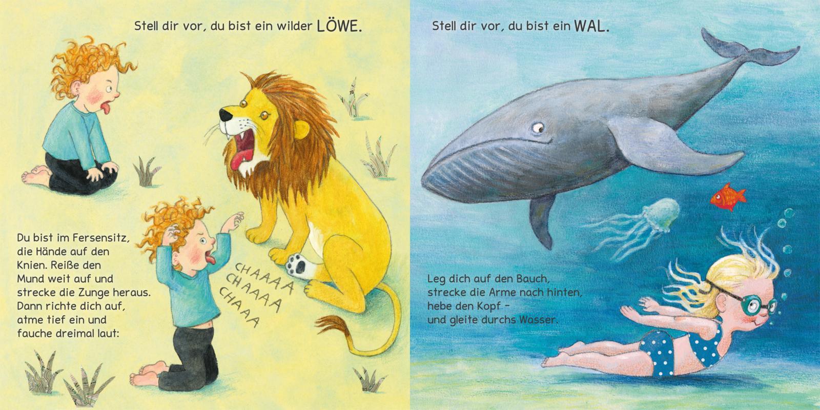 Beispielinhalt (Bild) Turnen wie die Tiere - Yoga für Kinder