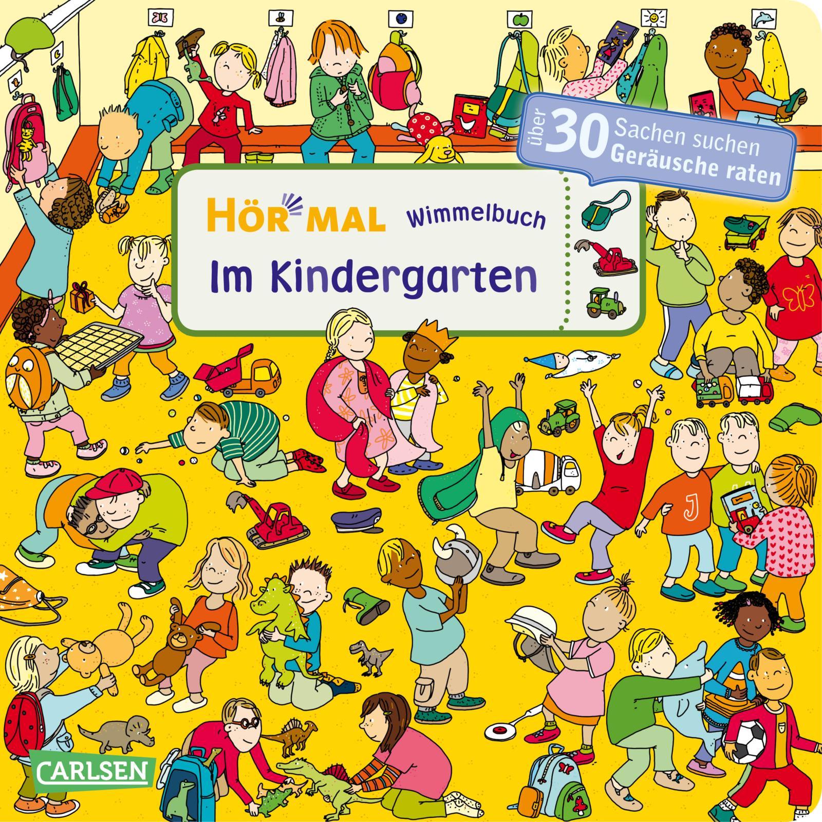 Vorderes Coverbild Hör mal (Soundbuch): Wimmelbuch: Im Kindergarten