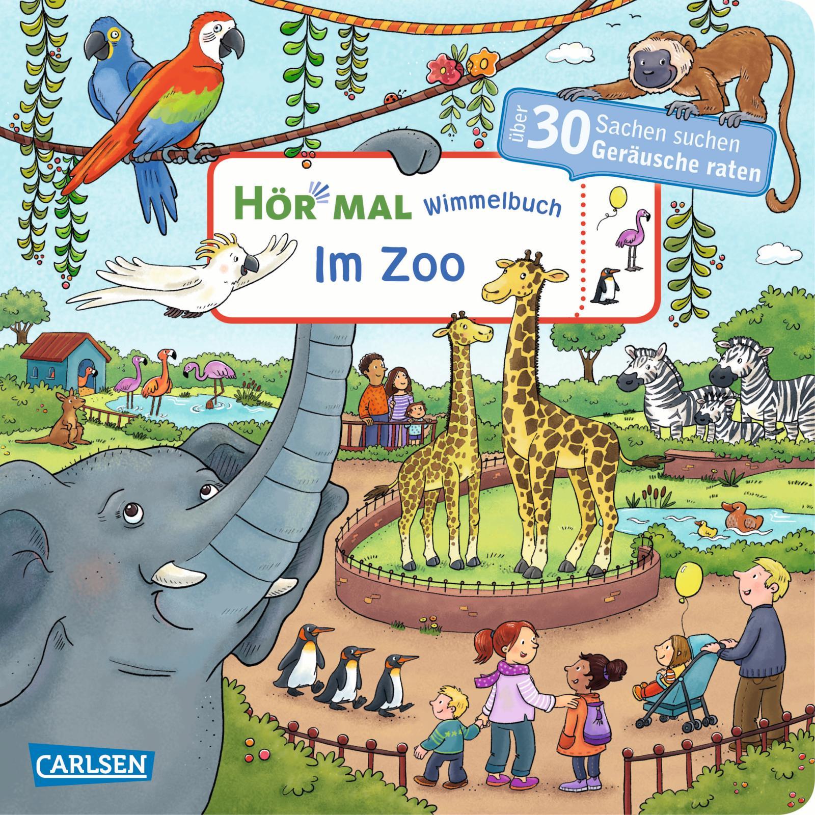 Vorderes Coverbild Hör mal (Soundbuch): Wimmelbuch: Im Zoo
