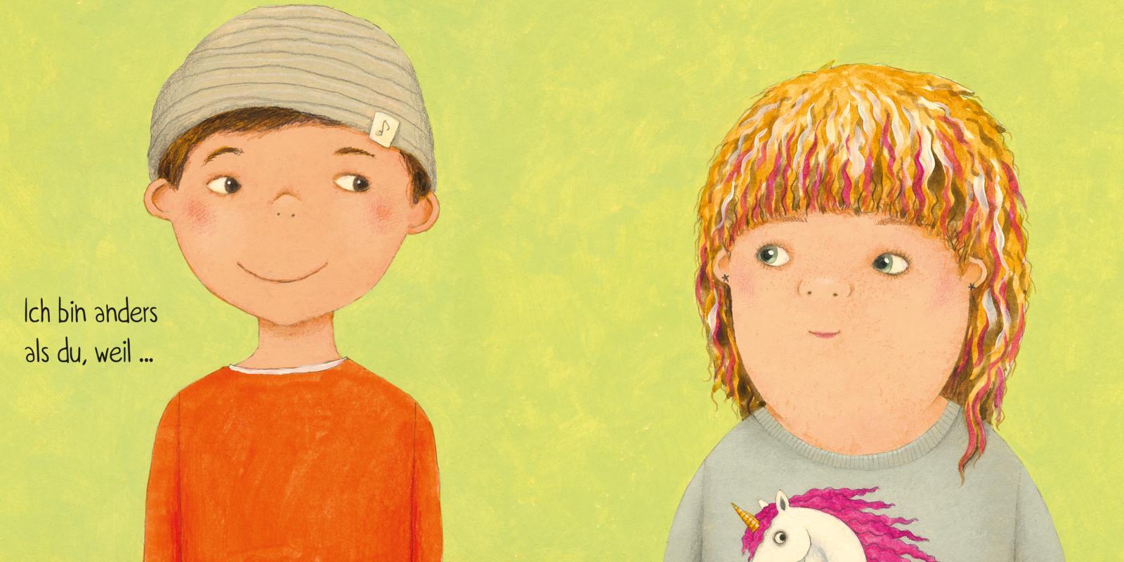 Beispielinhalt (Bild) Ich bin anders als du - Ich bin wie du
