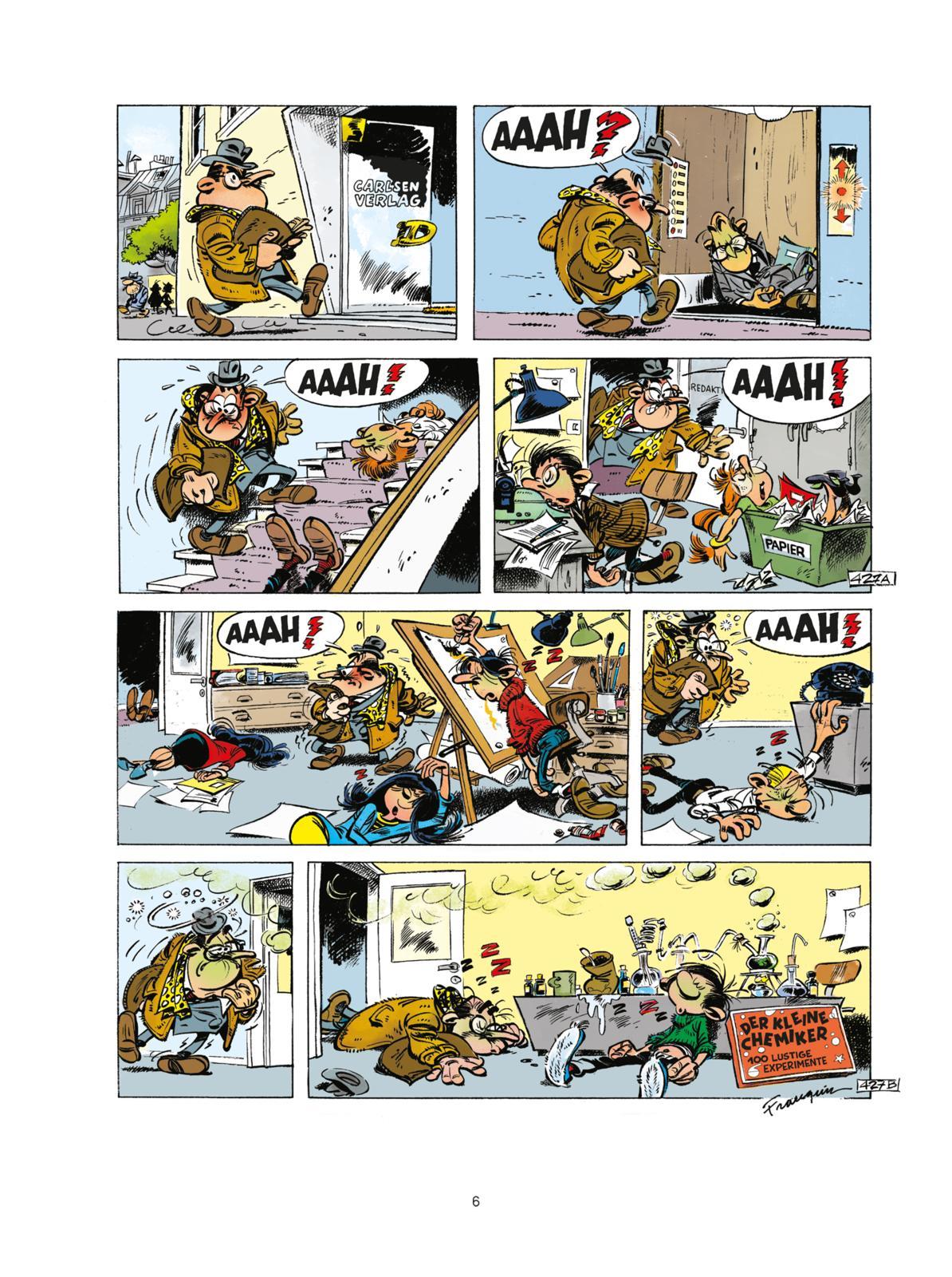 Beispielinhalt (Bild) Gaston Neuedition 8: Donnernde Dummheiten