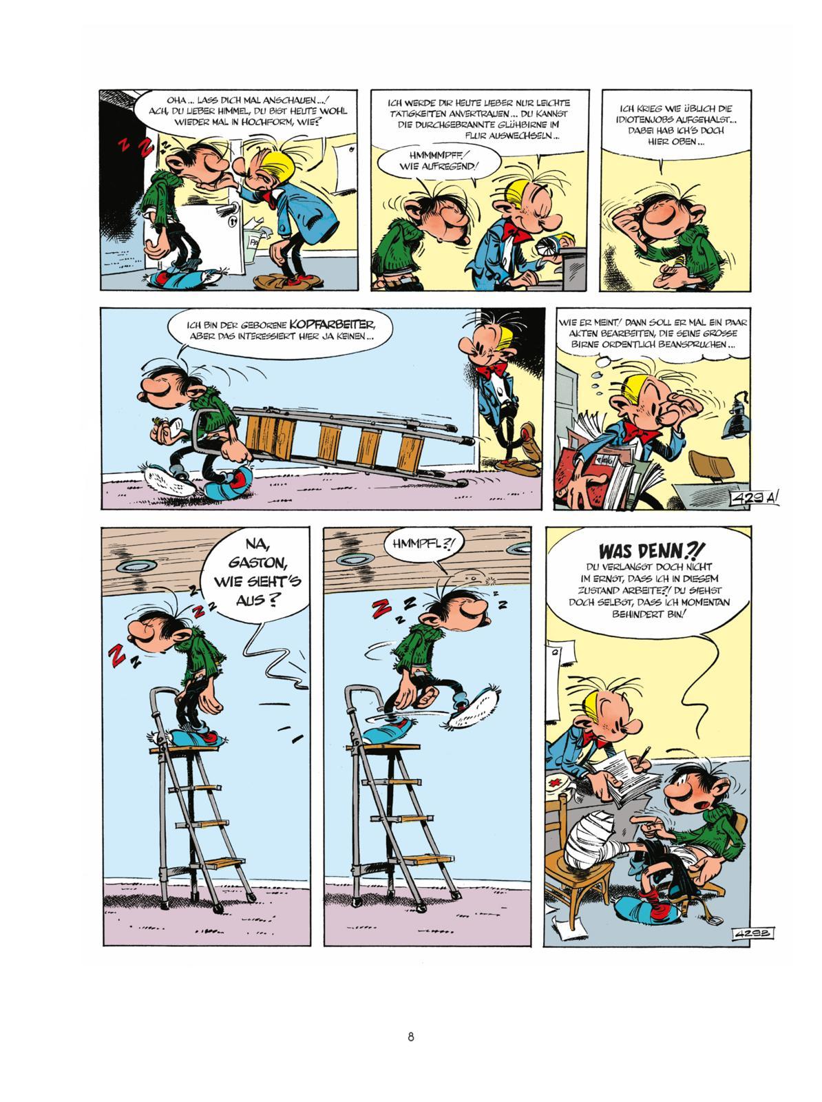 Beispielinhalt (Bild) Gaston Neuedition 8: Donnernde Dummheiten