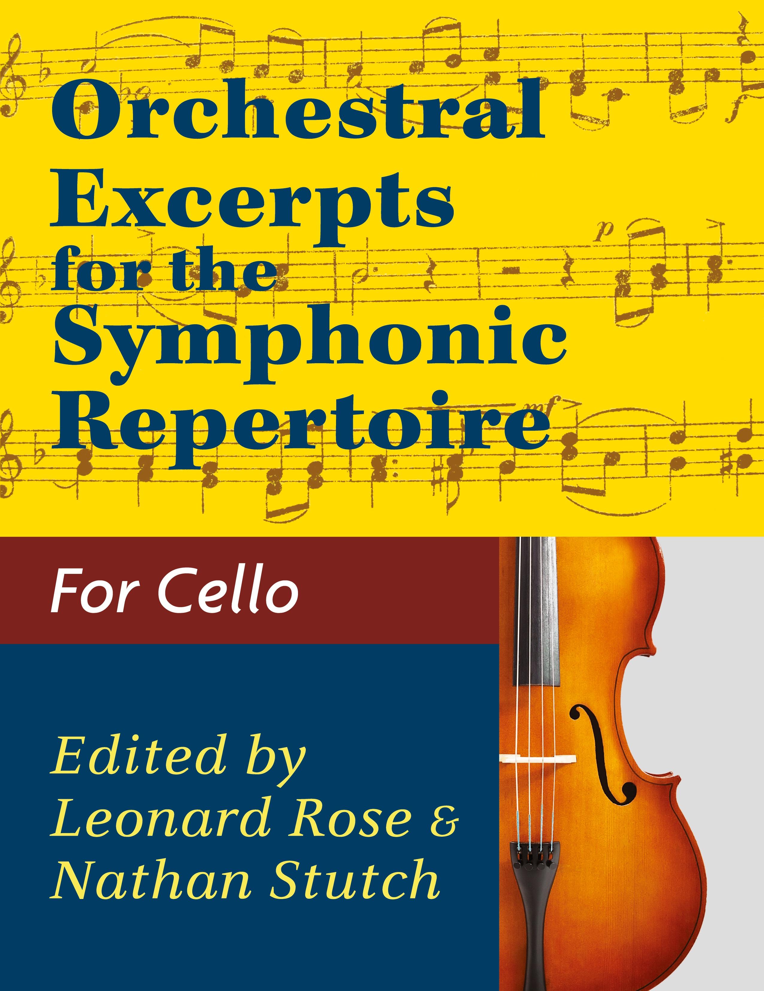 Vorderes Coverbild Orchestral Excerpts Volume 1 Cello edited by Leonard Rose and Nathan Stutch
