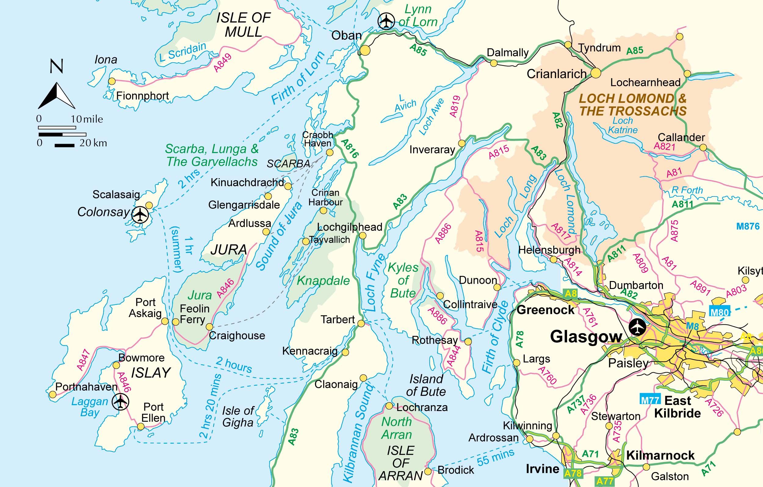 Beispielinhalt (Bild) Walking on Jura, Islay and Colonsay