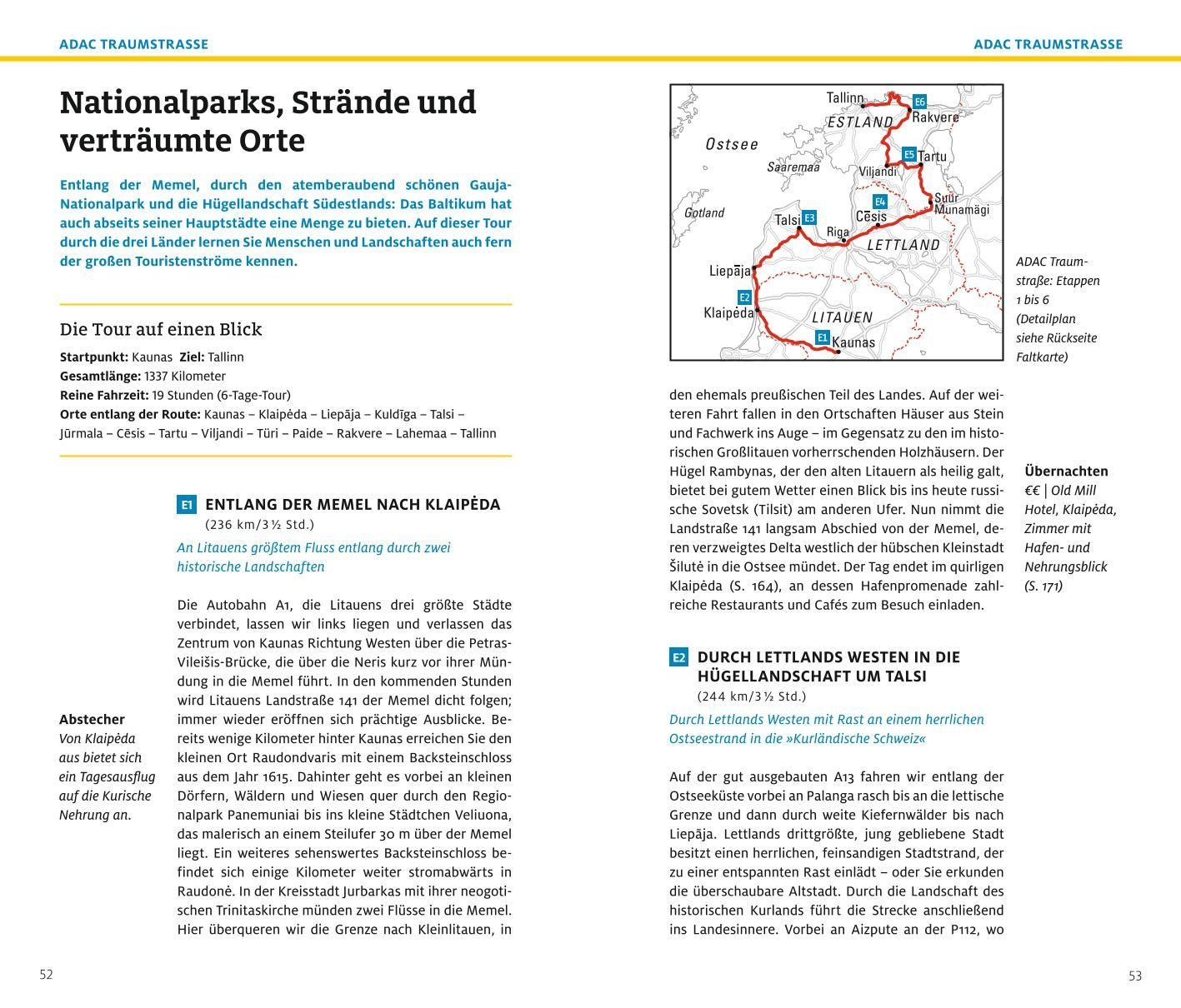 Beispielinhalt (Bild) ADAC Reiseführer plus Baltikum