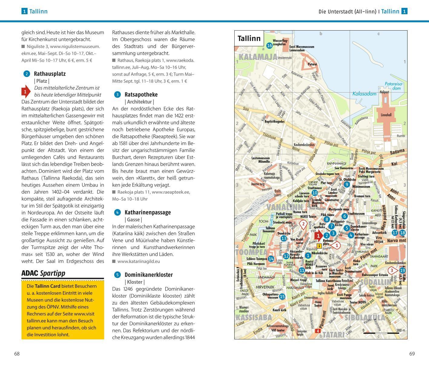 Beispielinhalt (Bild) ADAC Reiseführer plus Baltikum