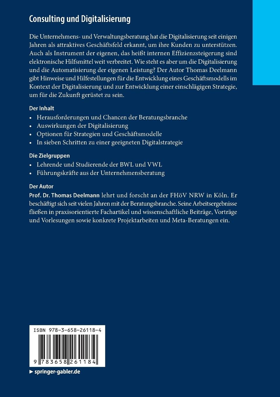 Rückseitencover Consulting und Digitalisierung