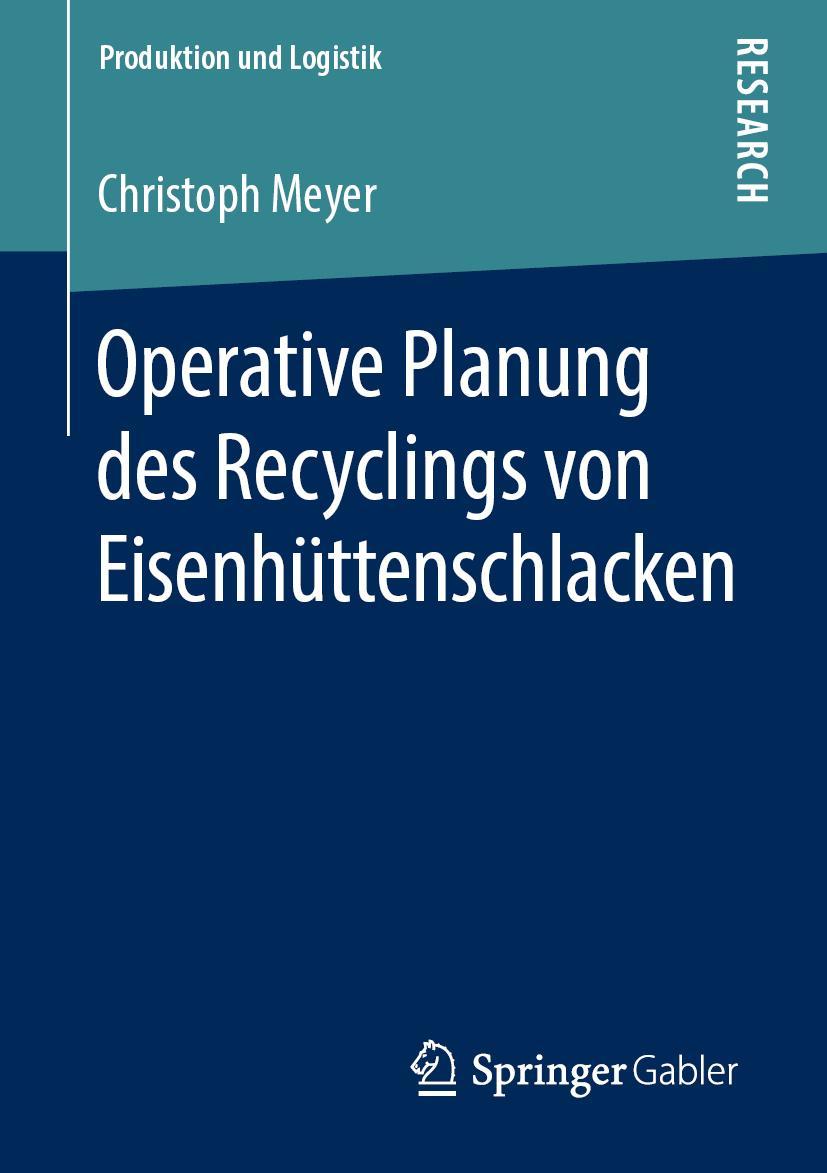 Vorderes Coverbild Operative Planung des Recyclings von Eisenhüttenschlacken
