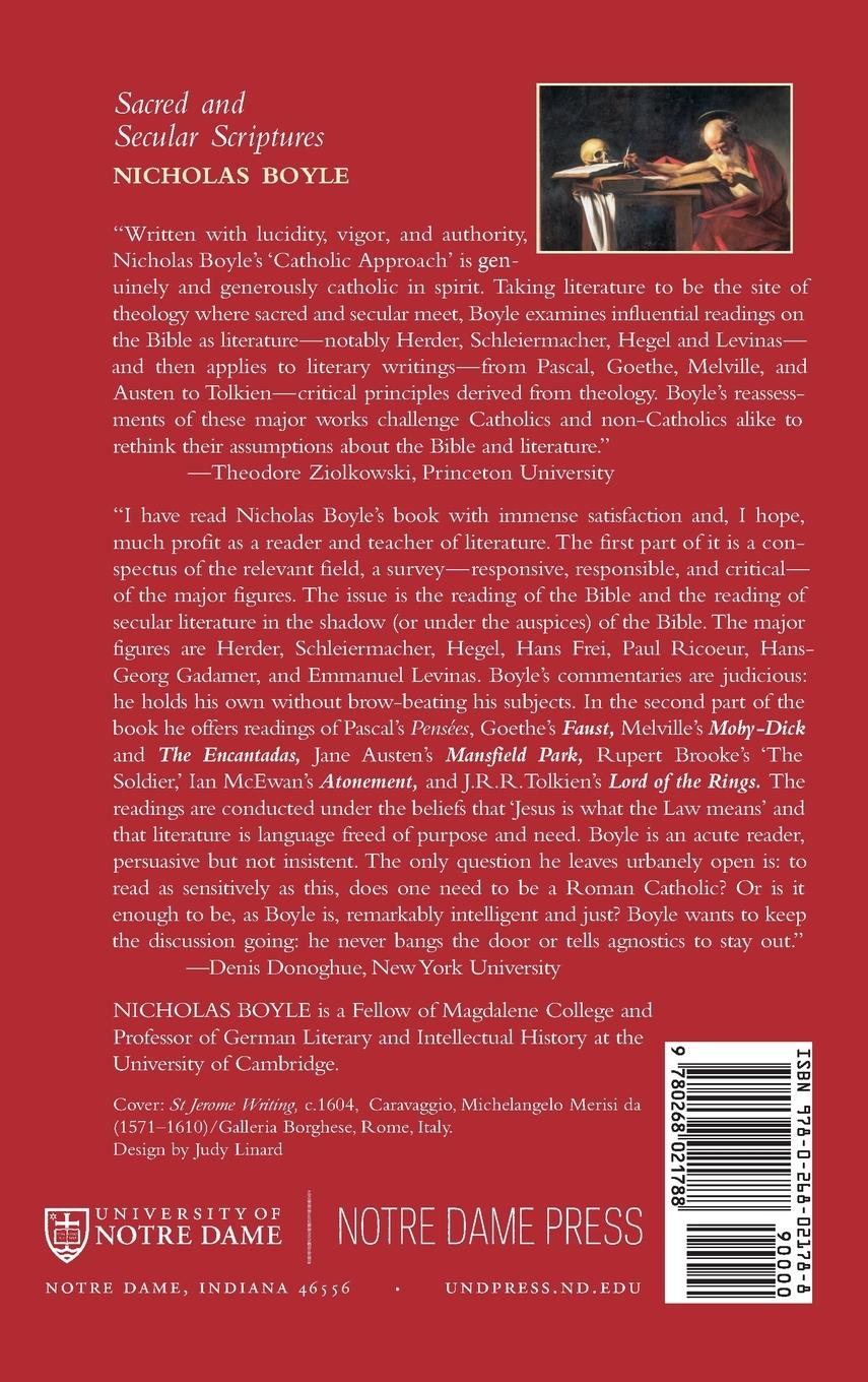 Rückseitencover Sacred and Secular Scriptures