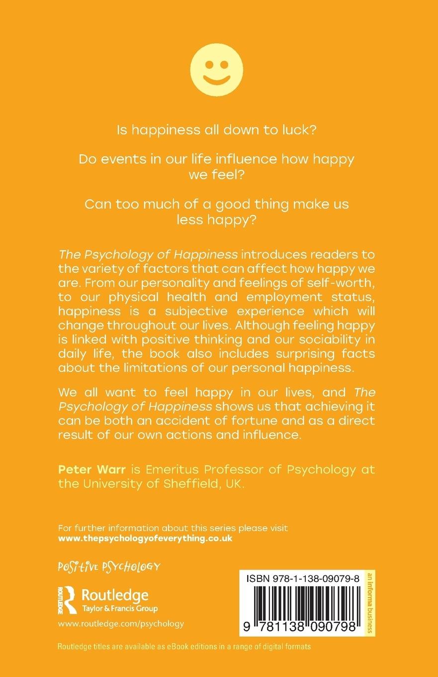 Rückseitencover The Psychology of Happiness
