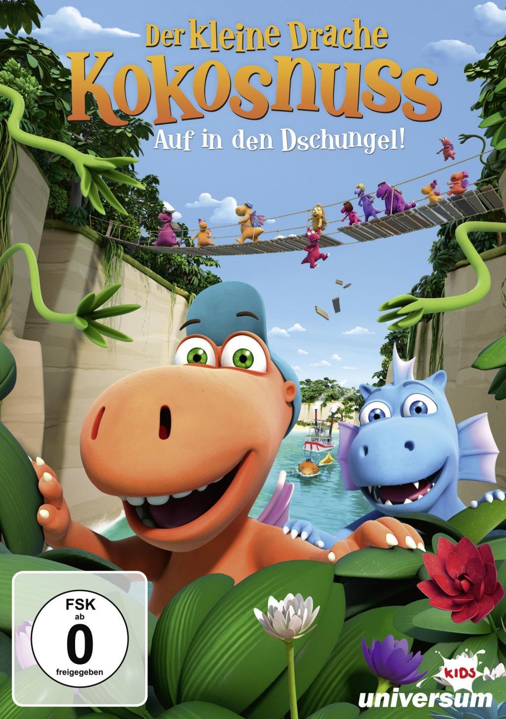 Vorderes Coverbild Der kleine Drache Kokosnuss - Auf in den Dschungel!