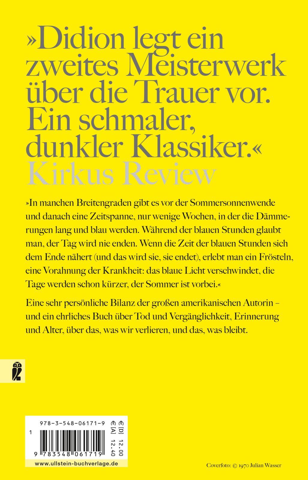 Rückseitencover Blaue Stunden