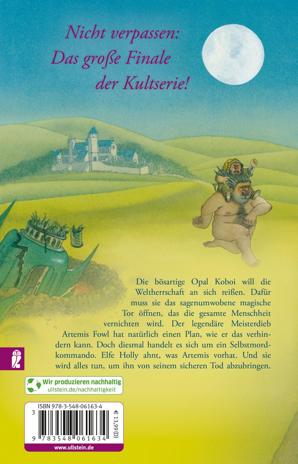 Rückseitencover Artemis Fowl. Das magische Tor