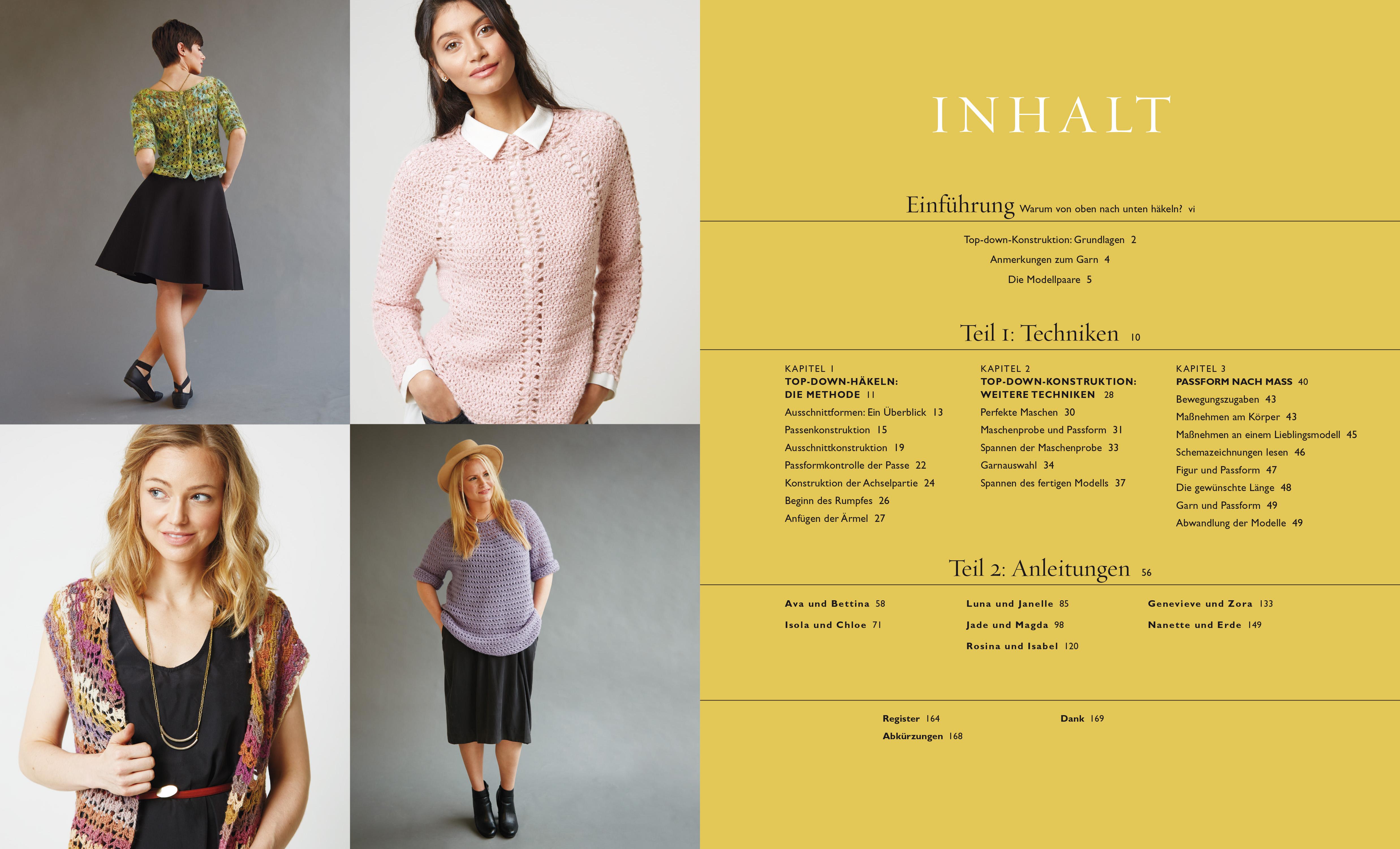 Beispielinhalt (Bild) Top-Down: Häkeln