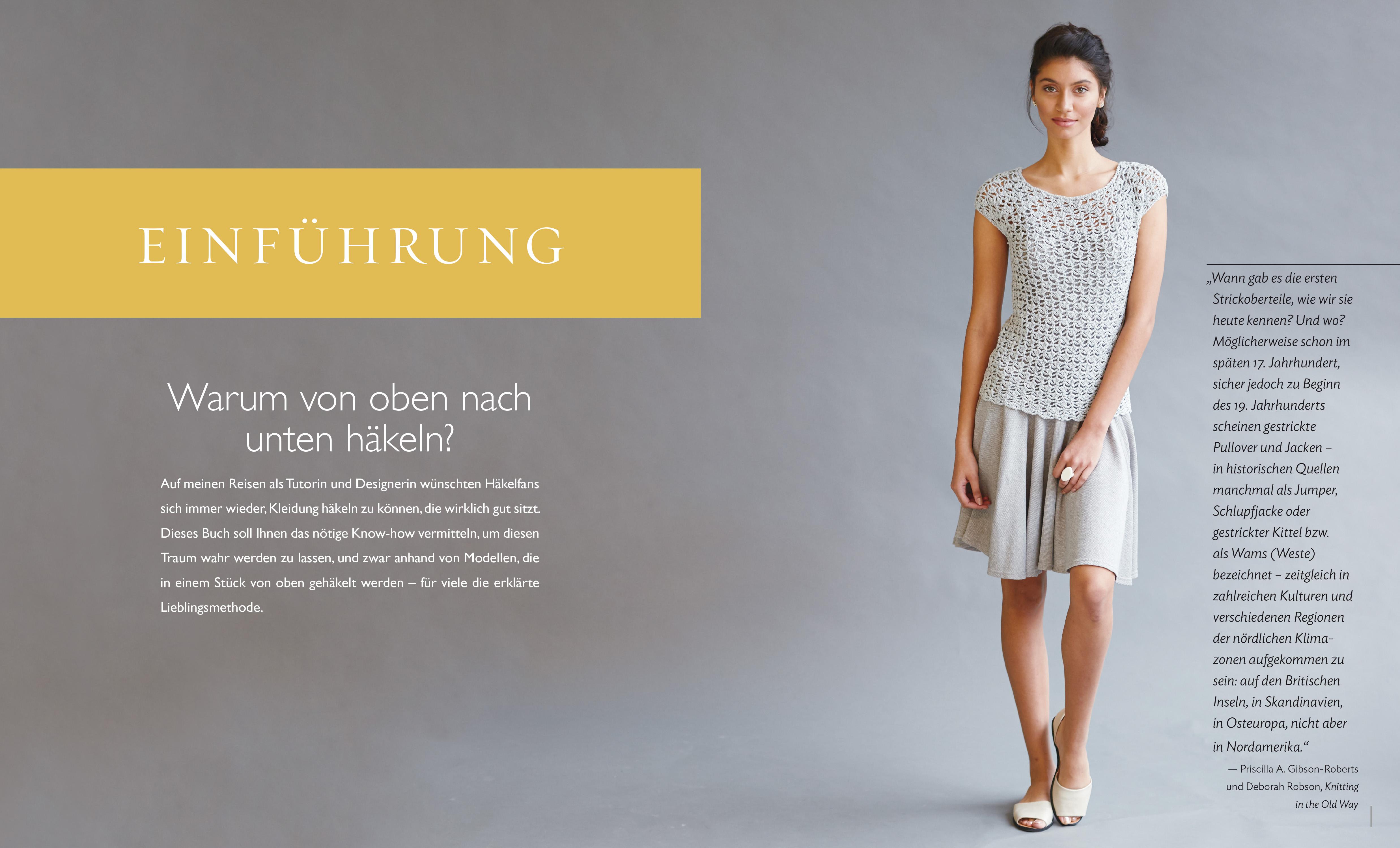 Beispielinhalt (Bild) Top-Down: Häkeln