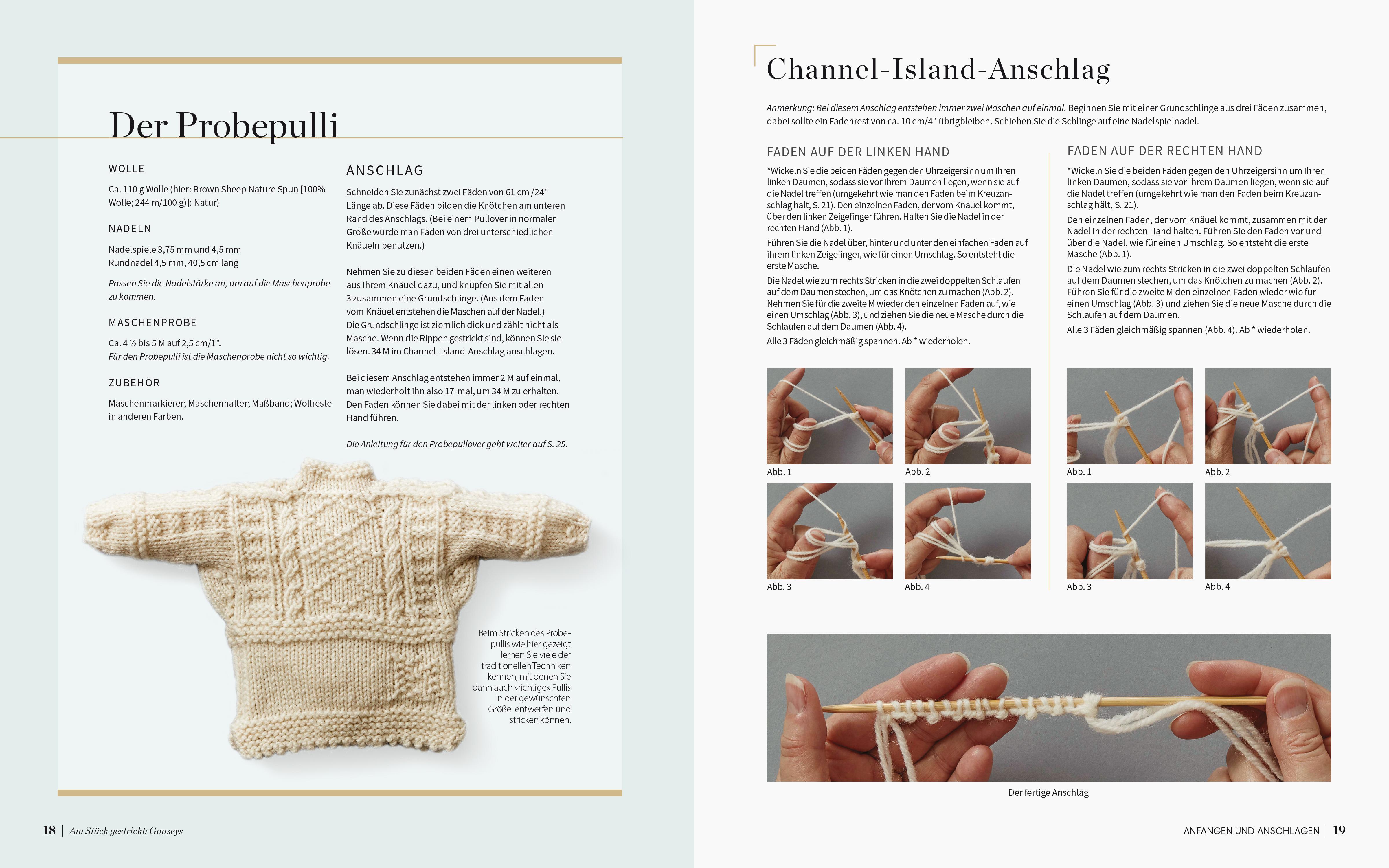 Beispielinhalt (Bild) Am Stück gestrickt: Ganseys