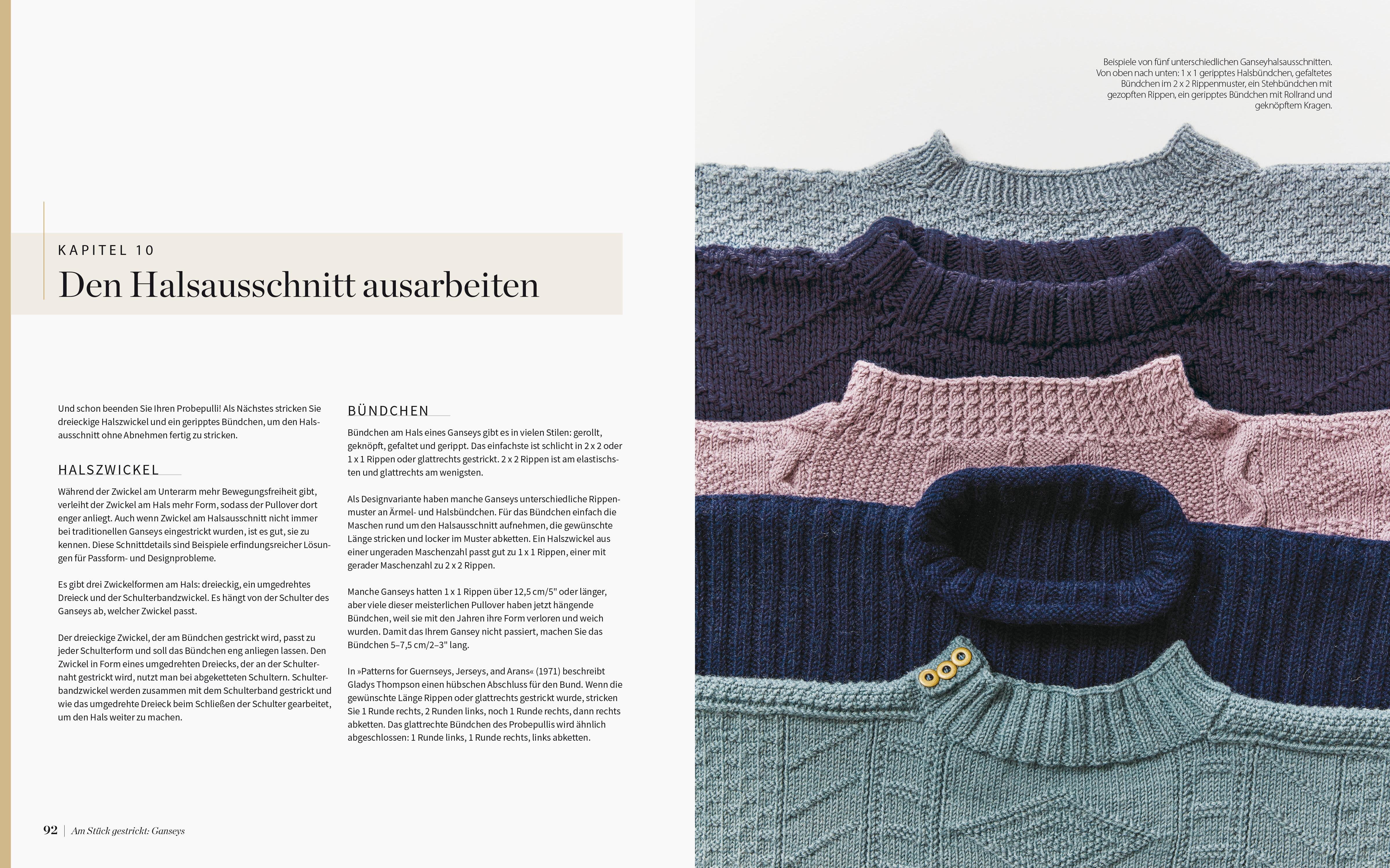 Beispielinhalt (Bild) Am Stück gestrickt: Ganseys